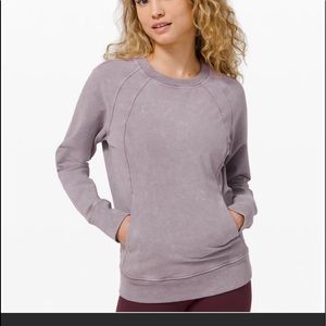 Lululemon Scuba Crew Washed Lunar Rock